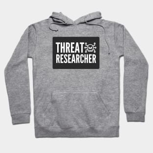 Cybersecurity Threat Researcher Black Background Hoodie